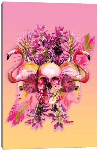 Skull III Canvas Art Print - Flamingo Art