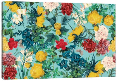 Summer Botanical III Canvas Art Print - Burcu Korkmazyurek