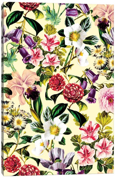 Summer Botanical X Canvas Art Print - Burcu Korkmazyurek