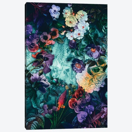 Hypnotic Florals Canvas Print #BUR62} by Burcu Korkmazyurek Canvas Wall Art