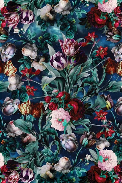 Tulips: Night Forest X by Burcu Korkmazyurek