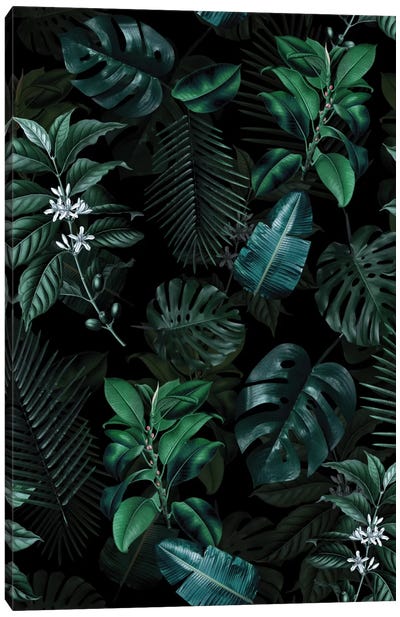 Tropical Garden II Canvas Art Print - Earthen Greenery