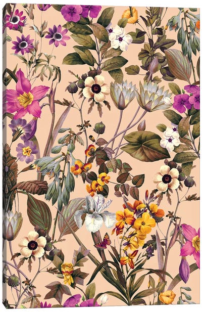 Exotic Garden IV Canvas Art Print - Burcu Korkmazyurek