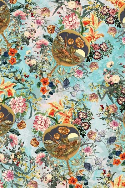 Granny Chic: Floral And Lobster by Burcu Korkmazyurek
