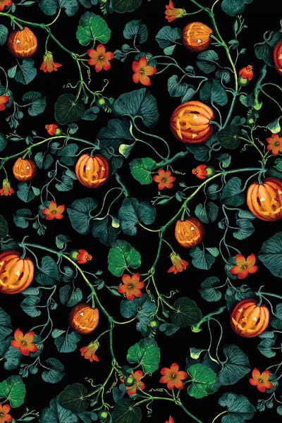 Floral & Botanical Patterns: Halloween by Burcu Korkmazyurek