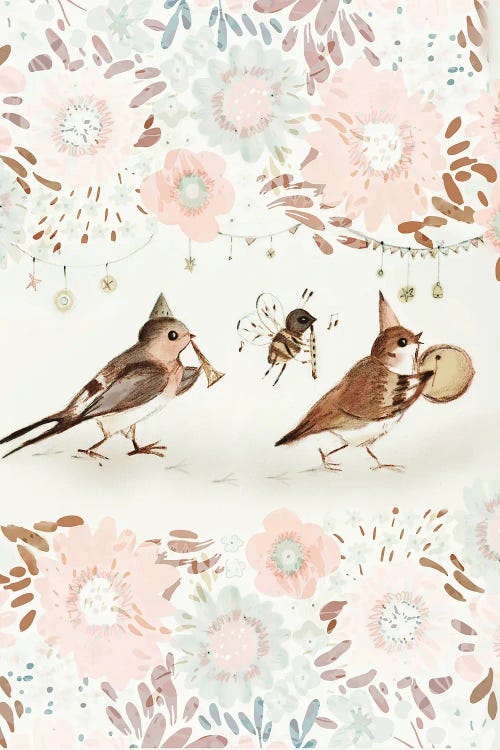 Bird Pageantry by Bernadett Urbanovics wall art