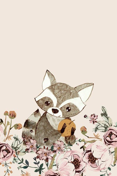 Raccoons: Racoon And The Apple by Bernadett Urbanovics