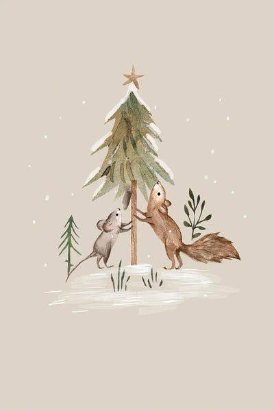 Mice: Finding A Christmastree by Bernadett Urbanovics