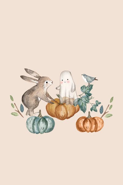 Cute Halloween by Bernadett Urbanovics art print