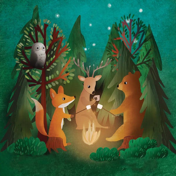 Camping: Bonfire by Bernadett Urbanovics