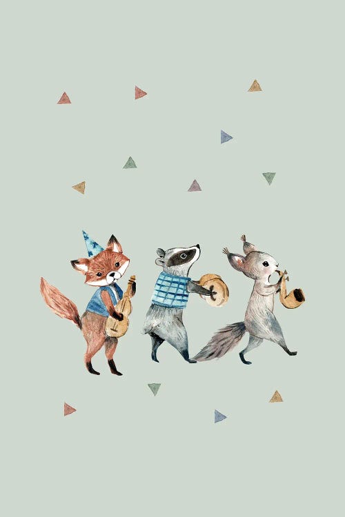 Fiesta In The Forest by Bernadett Urbanovics wall art