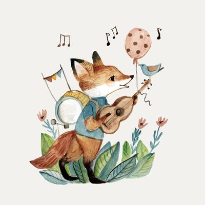 Singing For The Birds by Bernadett Urbanovics framed wall art