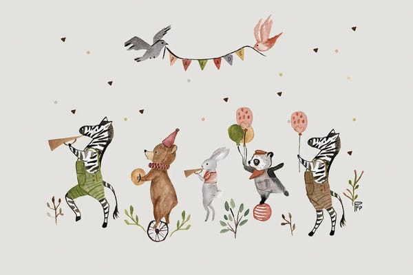 Zebras: Parade by Bernadett Urbanovics