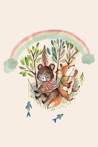 Kids Sports Art: Rainbow by Bernadett Urbanovics