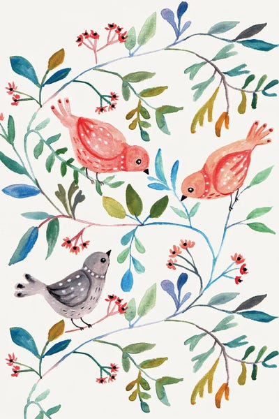 Birdtree by Bernadett Urbanovics framed wall art