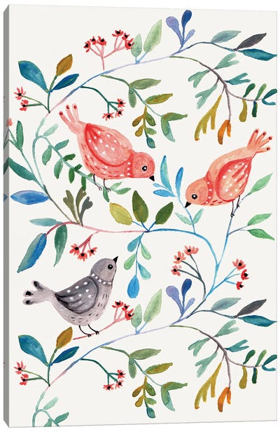 Birdtree Canvas Art Print - Bernadett Urbanovics
