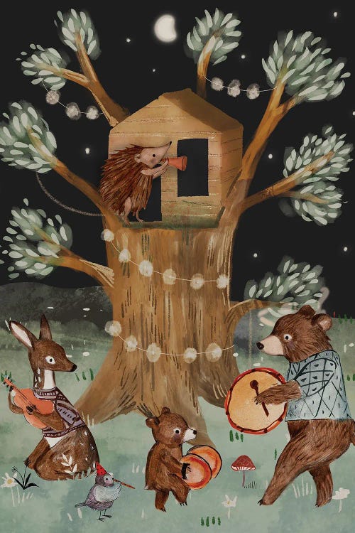 The Treehouse by Bernadett Urbanovics wall art
