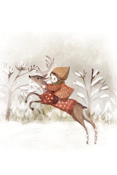 Rustic Winter: Winter Ride by Bernadett Urbanovics