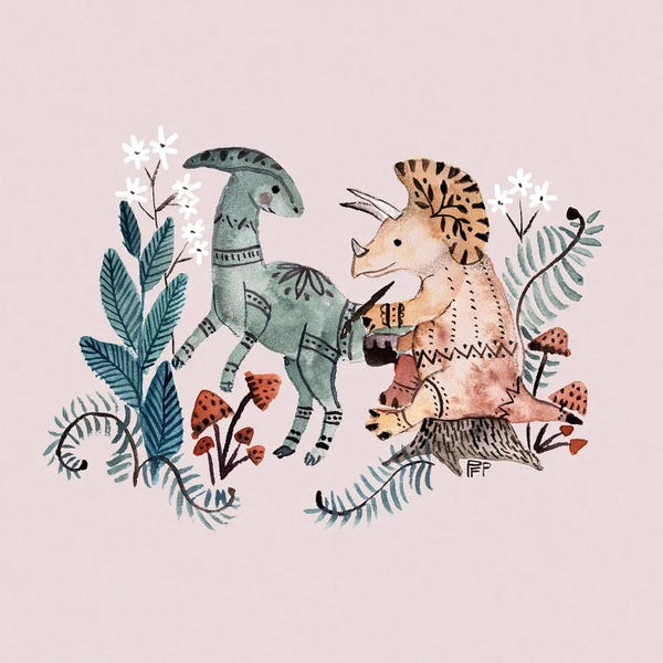 Prehistoric Animals: Tribal Dinos by Bernadett Urbanovics