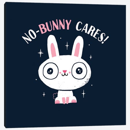 No-Bunny Cares Canvas Print #BUX13} by Michael Buxton Canvas Print