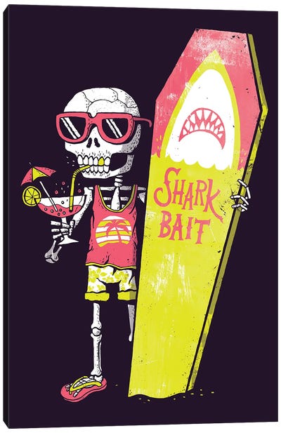 Shark Bait Canvas Art Print - Michael Buxton