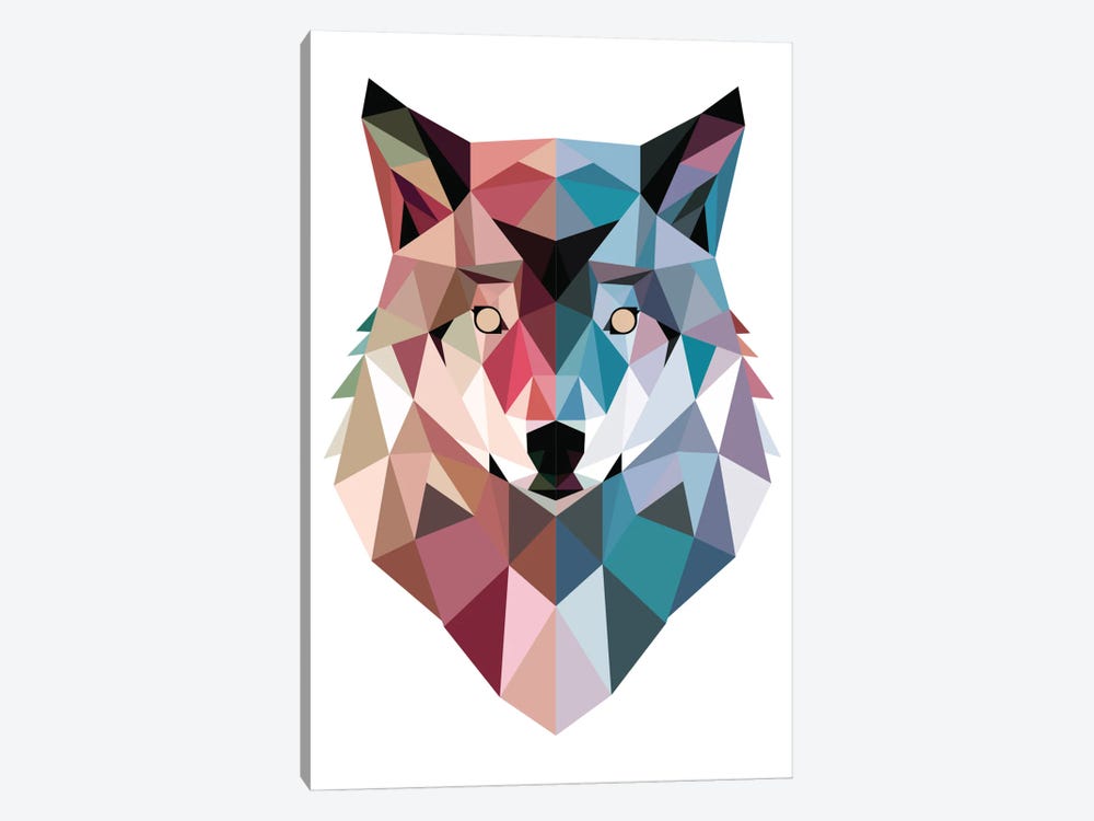 Geo Wolf by Michael Buxton 1-piece Art Print