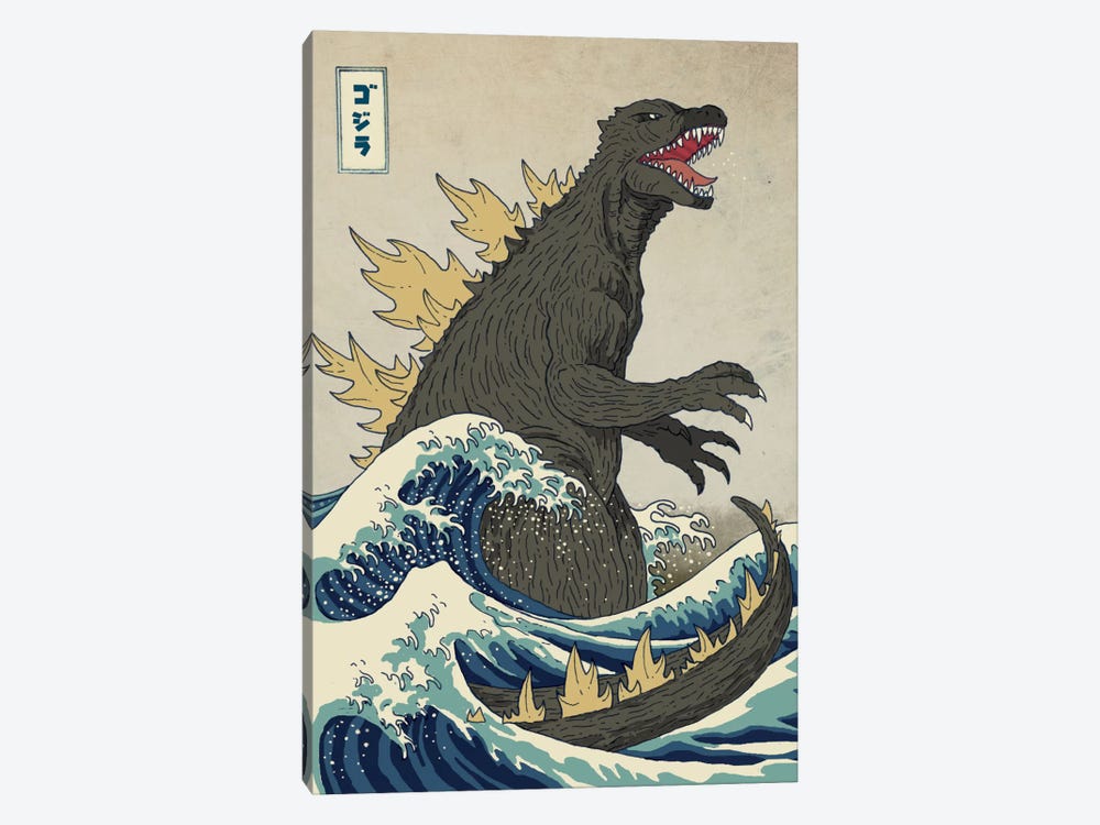 The Great Monster Off Kanagawa by Michael Buxton 1-piece Canvas Wall Art
