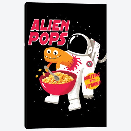Alien Pops Canvas Print #BUX8} by Michael Buxton Canvas Art