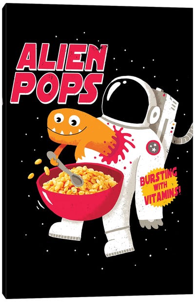 Alien Pops Canvas Art Print - Michael Buxton