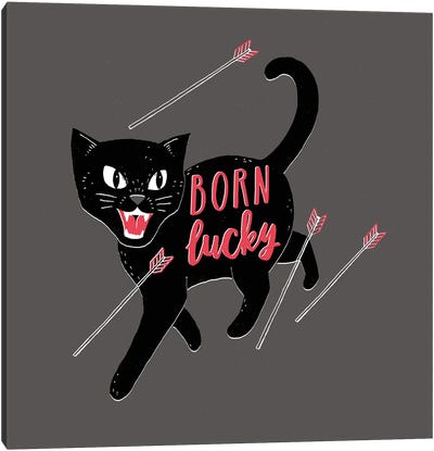 Born Lucky Canvas Art Print