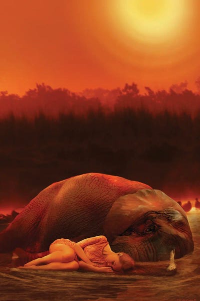 Friendship: Elephant Ritual II by Babette Van den Berg