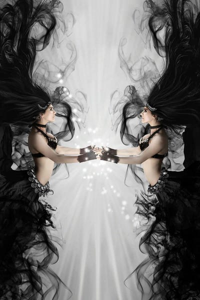 Babette Van den Berg: The Bellydancers White by Babette Van den Berg