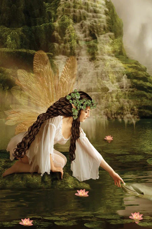 Water Fairy by Babette Van den Berg wall art