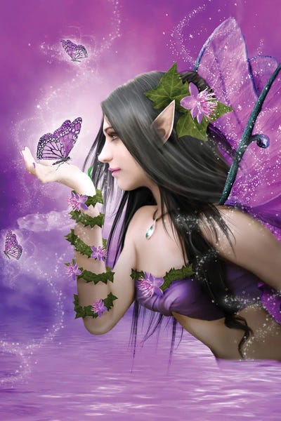 Air Fairy by Babette Van den Berg framed wall art