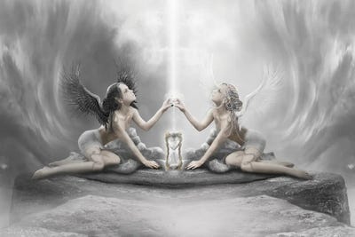 Light And Shadow by Babette Van den Berg multi panel art