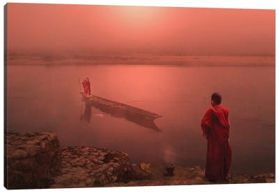 Monk's Arrival Canvas Art Print - Chinese Décor