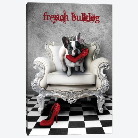 French Bulldog Canvas Print #BVB143} by Babette Van den Berg Canvas Wall Art