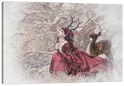 Christmas Fairy Canvas Art Print - Babette Van den Berg