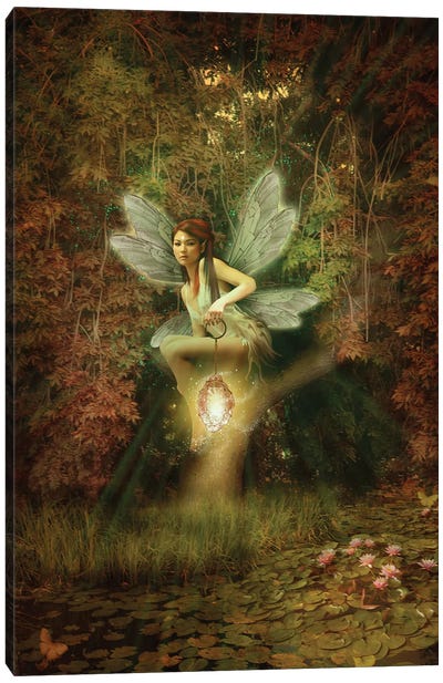 Fairy XVII Canvas Art Print - Lily Art
