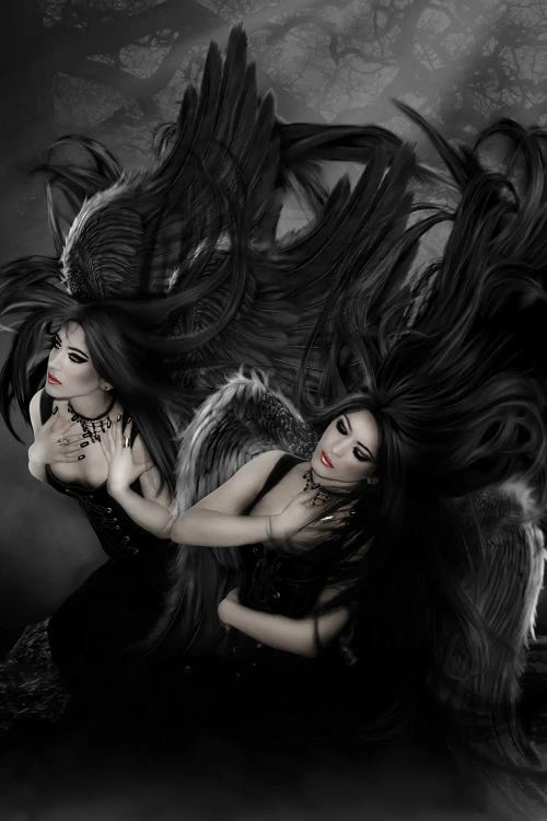 Embrace Your Darkness by Babette Van den Berg wall art