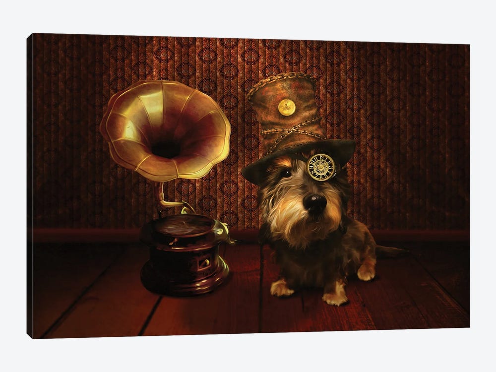Steampunk Dog by Babette Van den Berg 1-piece Canvas Wall Art
