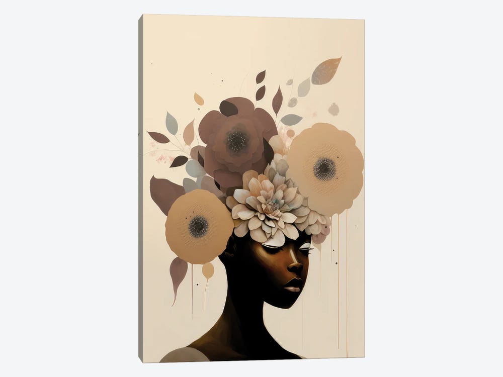 Ava - Abstract Portrait by Bella Eve 1-piece Canvas Art