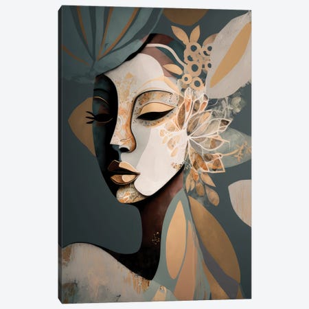 Cadence - Abstract Portrait Canvas Print #BVE119} by Bella Eve Canvas Wall Art