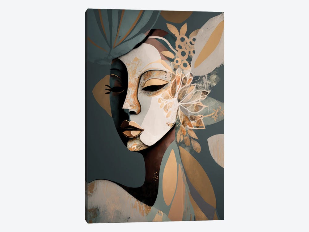Cadence - Abstract Portrait by Bella Eve 1-piece Canvas Print