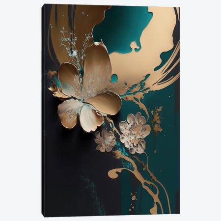 Azura - Abstract Complement Canvas Print #BVE11} by Bella Eve Canvas Wall Art