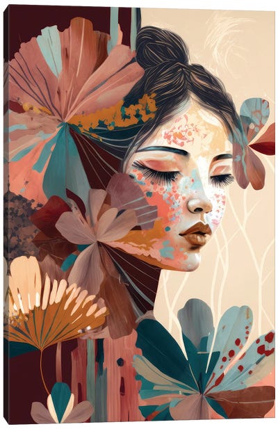 Grace In Bloom Canvas Art Print - Bella Eve