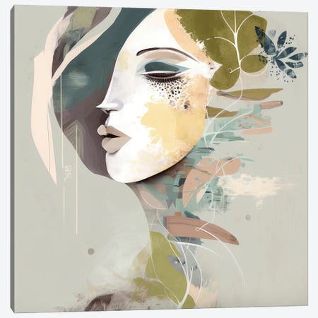 Meadow - Abstract Portrait Canvas Print #BVE136} by Bella Eve Canvas Art Print