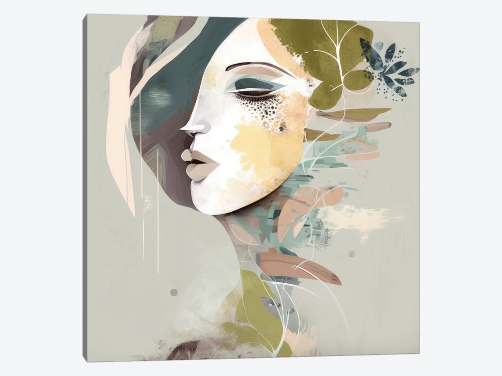 Meadow - Abstract Portrait by Bella Eve 1-piece Canvas Art