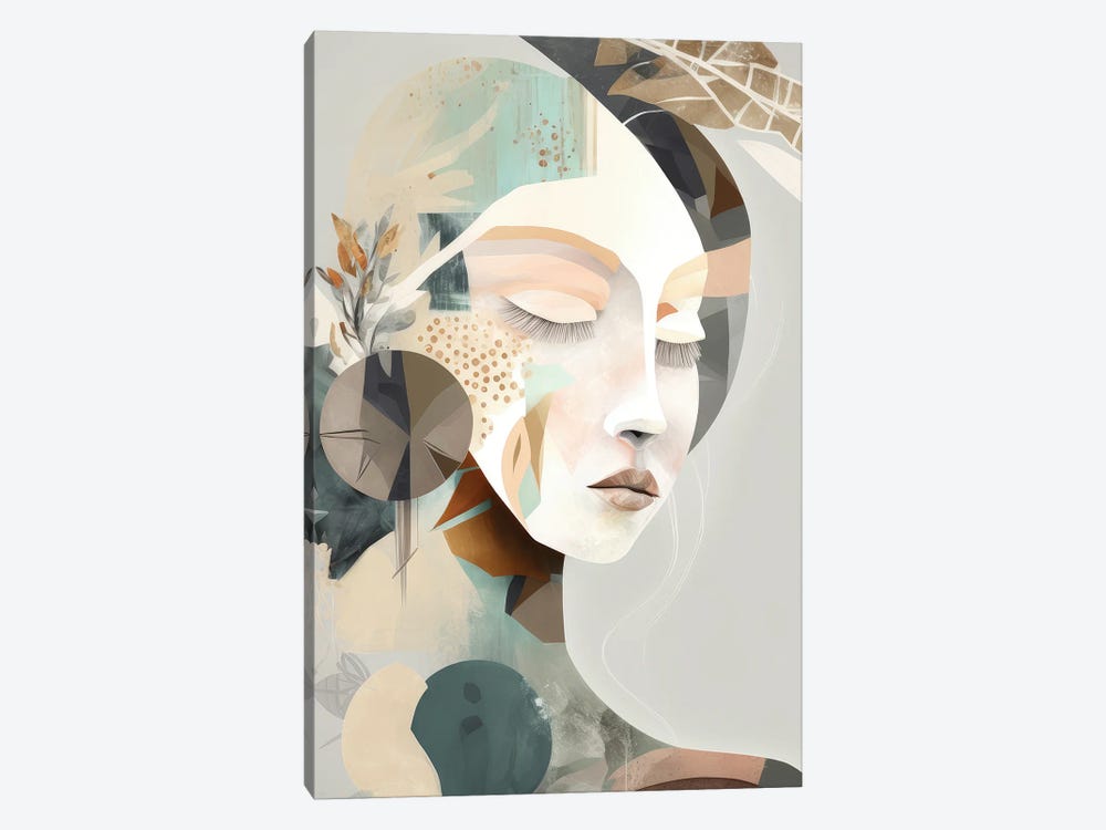 Piper - Abstract Portrait by Bella Eve 1-piece Canvas Wall Art