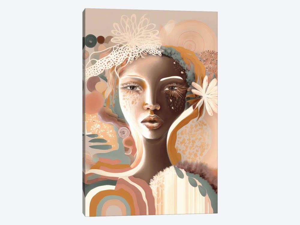 Zola - Abstract Portrait by Bella Eve 1-piece Canvas Wall Art